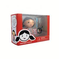 Boîte d'emballage personnalisée pour jouets d'enfants en papier kraft recyclé, design simple, avec fenêtre, matériaux recyclés, finition mate magnétique