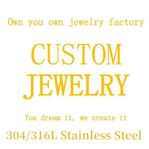 Fabricantes de Joyería Personalizada, Collares, Pendientes, Anillos, Pulseras, Diseño de Logotipo, Joyería de Acero Inoxidable, Chapado en Oro - Product Image 1