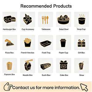 Boîtes en papier kraft imprimées sur mesure pour hamburgers, poulet frit, frites et snacks – Contenants à emporter résistants à l'huile - Product Image 6