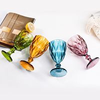 Gobelets à vin en PET diamantés de 11 oz, incassables, réutilisables, verres à eau résistants aux chocs, verrerie pour mariage et bar