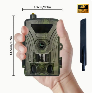 Nouvelle caméra de surveillance 4G 4K 60MP avec prise en charge de l'application, étanche, pour la <span class=keywords><strong>chasse</strong></span> aux animaux en extérieur, piège vidéo, capteur CMOS, caméra sauvage - Product Image 3