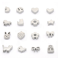 Perles tamis à matcha en acier inoxydable 316, accessoires pour la cérémonie du thé japonaise, perles creuses mignonnes de dessin animé, pièces d'outils de thé DIY