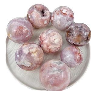 Vendita diretta della fabbrica sfere di ametista <span class=keywords><strong>rosa</strong></span> lucido di <span class=keywords><strong>cristallo</strong></span> per il Feng Shui decorazione tema mascotte - Product Image 5