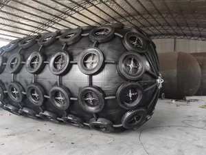 Protection garde-boue pneumatique en caoutchouc de type yokohama sur quai port quai quai ponton quai bateau bateau bateau pare-chocs chaîne de pneus - Product Image 3