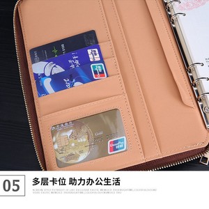 Leather Sleeve Case Zipper Closure Business Office Notebook <b>Cover</b> Multifunctional <b>Laptop</b> <b>Bag</b> For Notebooks 80gsm Daolin Paper - Product Image 5