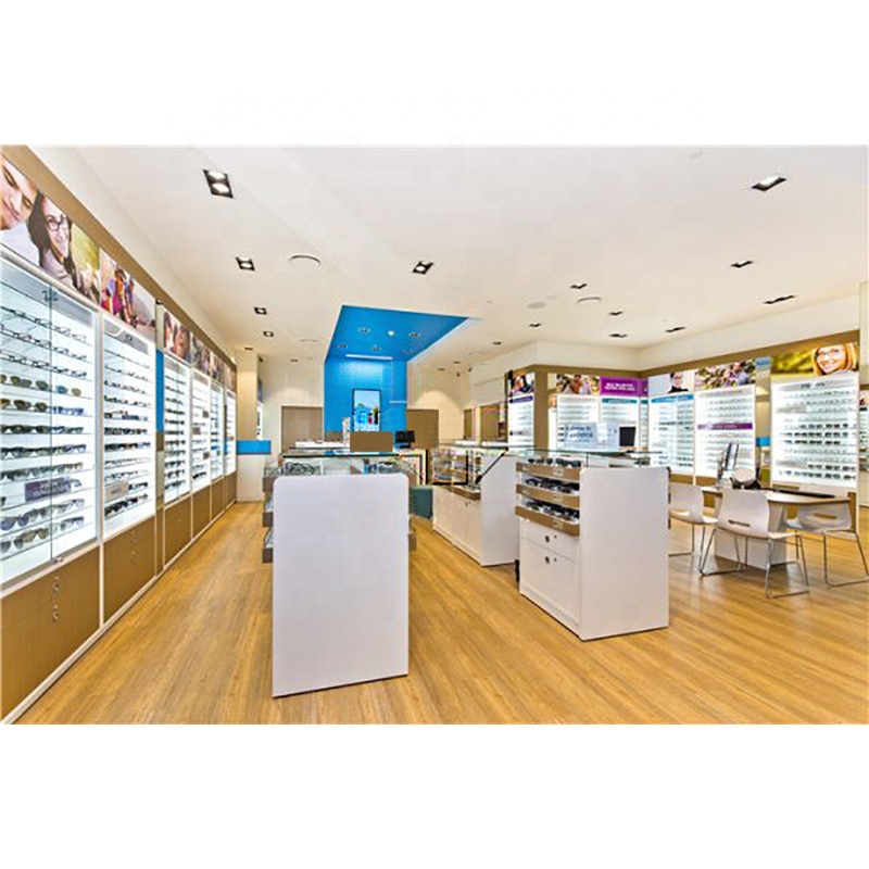 eyewear display cabinet lockable optical shop
