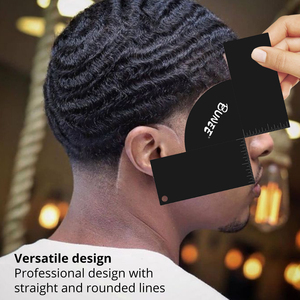 Outil <span class=keywords><strong>de</strong></span> <span class=keywords><strong>coiffure</strong></span> noir multifonctionnel pour <span class=keywords><strong>salon</strong></span>, carte d'amélioration <span class=keywords><strong>de</strong></span> la ligne des cheveux pour le façonnage <span class=keywords><strong>de</strong></span> la ligne <span class=keywords><strong>de</strong></span> la barbe, conception <span class=keywords><strong>de</strong></span> <span class=keywords><strong>coiffure</strong></span>, stylisme - Product Image 2
