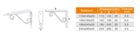 Supports muraux triangulaires modernes - Supports d'étagère triangulaires décoratifs en fonte avec finition thermolaquée