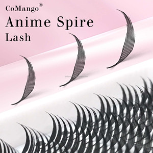 CoMango Comic Feathered Spire Eyelashes Extension Premade Volume Individual Pteris Elf False Lashes Fast Shipping - Product Image 4