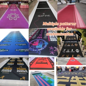 Tapis de sol floqué imprimé avec logo personnalisé, jetable, pour salons professionnels, événements sportifs, mariages et compétitions - Product Image 3
