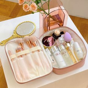 Bolsas de Cosméticos Impermeables con Estampado Bonito, Estuche de Maquillaje Rosa para Mujer, Bolsa de Aseo, Bolsa de Cosméticos - Product Image 4