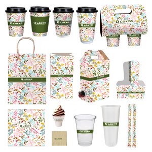 Lokyo PE tráng tùy chỉnh nước ép trái cây <span class=keywords><strong>Espresso</strong></span> Cà Phê Cốc giấy 4 oz dùng một lần đôi tường Cốc giấy 12oz - Product Image 6