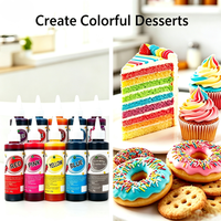Colorant alimentaire liquide en bouteille ronde de 140 g, colorant comestible pour la décoration de gâteaux, fournitures de pâtisserie, glaçage, fondant, biscuits