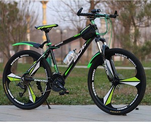 Bicicleta de Montaña Portátil para Niños, Acero con Alto Contenido de Carbono, <span class=keywords><strong>Horquilla</strong></span> de Suspensión Reforzada, Estabilidad, Doble Freno de Disco, <span class=keywords><strong>27</strong></span> Velocidades, Cuadro Totalmente Amortiguado - Product Image 6