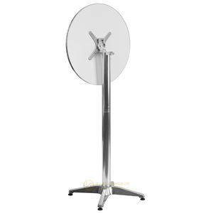 Açık kapalı taşınabilir hafif yuvarlak alüminyum katlanır veranda kokteyl kahve bar masası - Product Image 2