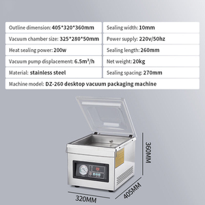Máquina Selladora al Vacío Dz-260c para Alimentos, Carne, Frutas y Verduras - Compre Máquinas de Envasado al Vacío - Product Image 4