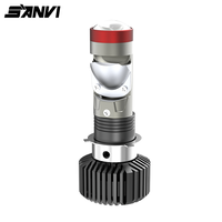 Phare LED Mini Sanvi H6 Bi LED Projecteur 6000K 10000 Lumens 12V pour Montage Universel