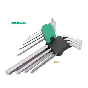 Prowin 9 pcs hộ gia đình công cụ thiết lập Hex Key Set Chất lượng cao allen key Hex cờ lê công cụ phần cứng