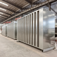 Grille acoustique en tôle galvanisée sur mesure pour la réduction du bruit et l'atténuation sonore des tours de refroidissement de générateurs et des systèmes CVC