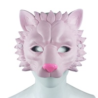 Masque Lion Réaliste 3D pour Adultes Nouveau Design Doux PU Moussant Masque de Carnaval Boule pour Halloween Cosplay