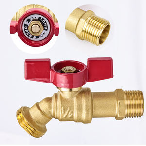 TMOK NPT резьбовой 1/2 "MIP 3/4 MHT садовый водяной шланг для выхода латунный шаровой кран - Product Image 3