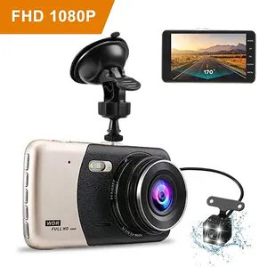 T503 4.0 pollici Dash Cam anteriore e posteriore 1080p Car Black Box 170 gradi grandangolare Auto Driving Recorder Camera per Auto