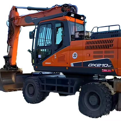 Factory Price Doosan DH55 DX60 DH225 DH150H Wheeled Excavator