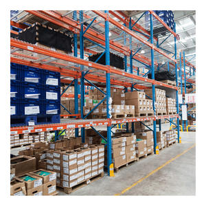 Rak penyimpanan multi-lapis tugas berat yang dapat disesuaikan rak baja model kembali ke belakang tipe sinar pabrik untuk gudang - Product Image 1