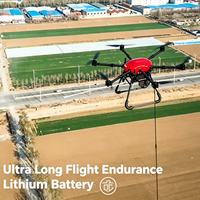Drone de nettoyage de fenêtres, drone de nettoyage de murs-rideaux, drone de nettoyage de panneaux solaires, conception OEM stable à faible bruit