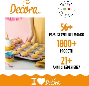 DECORA 0339747 Pirottini di Carta Usa e Getta Resistenti al Forno fino a 220°C Confezione Blister Bianco Rosso Verde - Product Image 4
