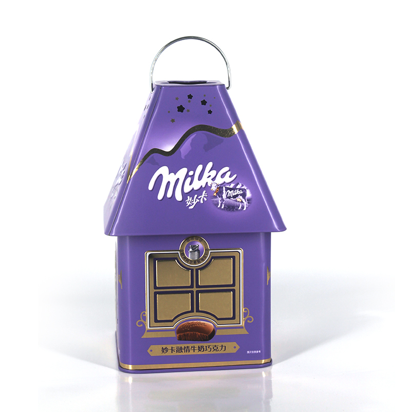 Nouvelle Maison Forme Boîte Cadeau Bonbons Chocolat Emballage Cadeau Boîte Avec Poignée
