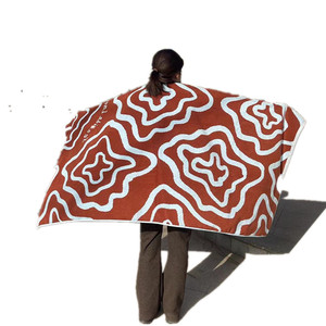 Telo mare in tessuto di spugna di cotone organico al 100% design personalizzato asciugamano <span class=keywords><strong>jacquard</strong></span> doppio lato telo mare in velluto - Product Image 5