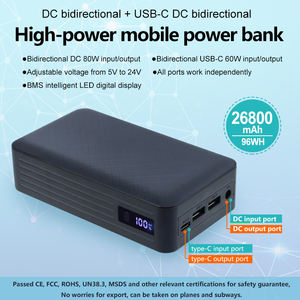 Produits tendance 2025 nouveautés batterie externe <span class=keywords><strong>26800</strong></span> MAh batterie externe câble 3-en-1 câble Type C/câble Micro USB - Product Image 3