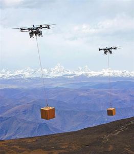 Original Flycart 100 Delivery Cargo FC 100 <b>Dron</b> With 80kg Payload Specialized Transport Intelligent Loadable Transportation - Product Image 5