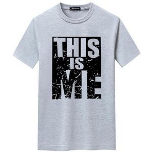 Magliette estive Casual questa è <span class=keywords><strong>Me</strong></span> T shirt stampa lettera a maniche corte per abbigliamento uomo Oversize traspirante O collo - Product Image 1