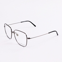 Gafas Ópticas Rectangulares de Aleación con Montura Completa, Unisex, para Uso Diario, Diseño Clásico
