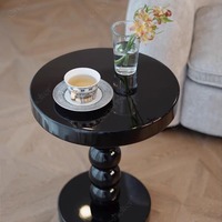 Table basse ronde moderne en bois massif, écologique, réglable en hauteur, best-seller, pour salon, table d'appoint de canapé