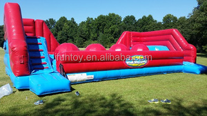 Toboggan aquatique gonflable en PVC <span class=keywords><strong>pas</strong></span> <span class=keywords><strong>cher</strong></span>, toboggan à obstacles Toxic Rush, toboggan à double voie, château gonflable, sports de plein air, installation facile - Product Image 3