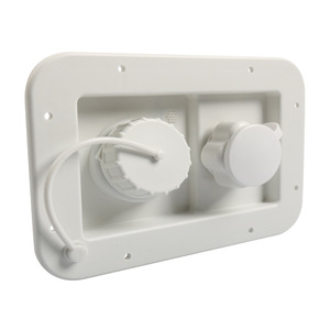 Entrada de agua para RV de doble uso, alimentación por gravedad, plástico negro, para caravanas y remolques de viaje. - Product Image 5