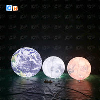 Événements Décoration Gonflable Solaire Terre Ballon Gonflable Planète Ballon Gonflable Lune Ballon