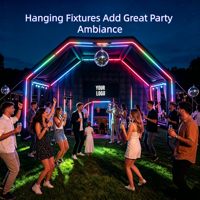 Grande tente de fête gonflable blanche, tente événementielle cube gonflable noire pour adultes, pour mariage, boîte de nuit, anniversaire et jardin