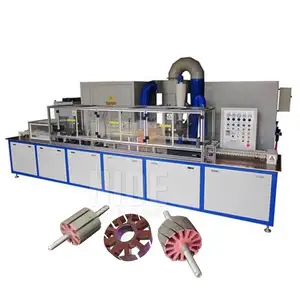 Automatic electric motor armature Dynamic balancing Servo epoxy powder coating machine assembly line With the touch screen