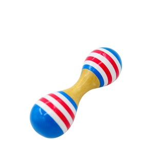 Maracas en bois colorées Montessori, instruments de musique éducatifs, jouets à hochet pour bébé, instrument de percussion Orff - Product Image 4