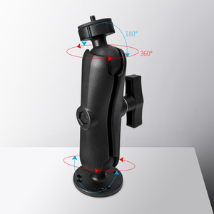 Support de caméra d'action robuste pour tableau de bord avec filetage 1/4 et bras double articulé en aluminium réglable - Product Image 3