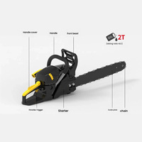 Tronçonneuse à essence portable puissante à deux temps de 20 pouces pour la coupe du bois – Vente en gros