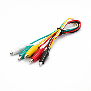 Câbles de raccordement pour expériences scientifiques scolaires, connexion électrique sécurisée, fil isolé avec pince crocodile - Product Image 2