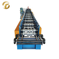 Machine de formage de rouleaux de gouttières portative pour toitures en acier coloré avec commande PLC