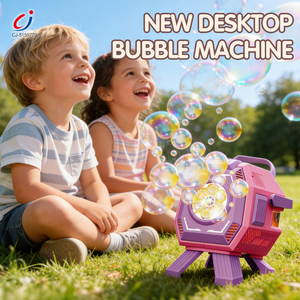 Juguete de Burbujas Divertido Chengji, Máquina de Burbujas Automática Portátil de Escritorio, Personalizable, de Plástico, para Niños - Product Image 2