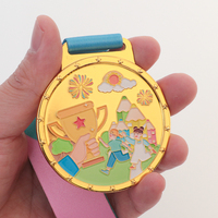 Médailles personnalisées pas chères, sans minimum de commande, pour enfants, école, trophée, récompense, éducation scientifique, sport, médaille d'or.
