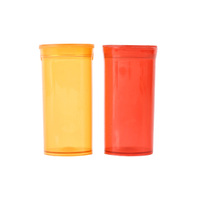 Flacons à couvercle à charnière DR Pop Top de capacité personnalisée 6 9 13 19 60 90, conteneur à sécurité enfant, flacons à couvercle à charnière